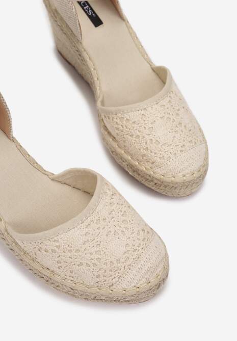 Beżowe Sandały Synatai