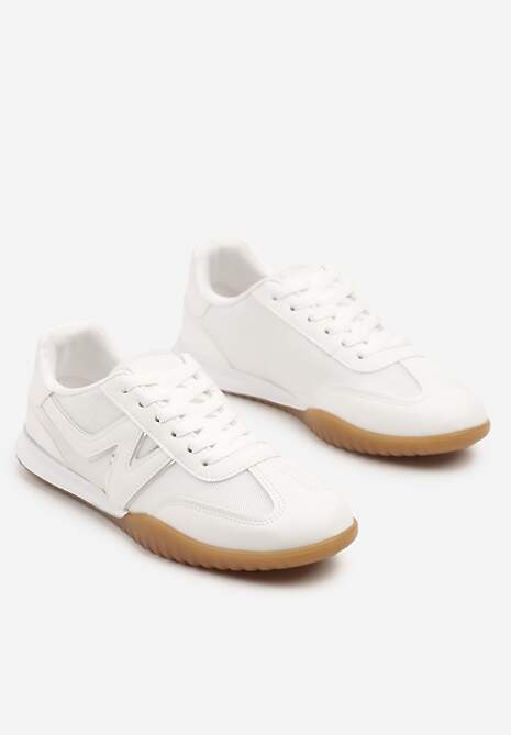 Białe Sneakersy Klasyczne Tenisówki Istia