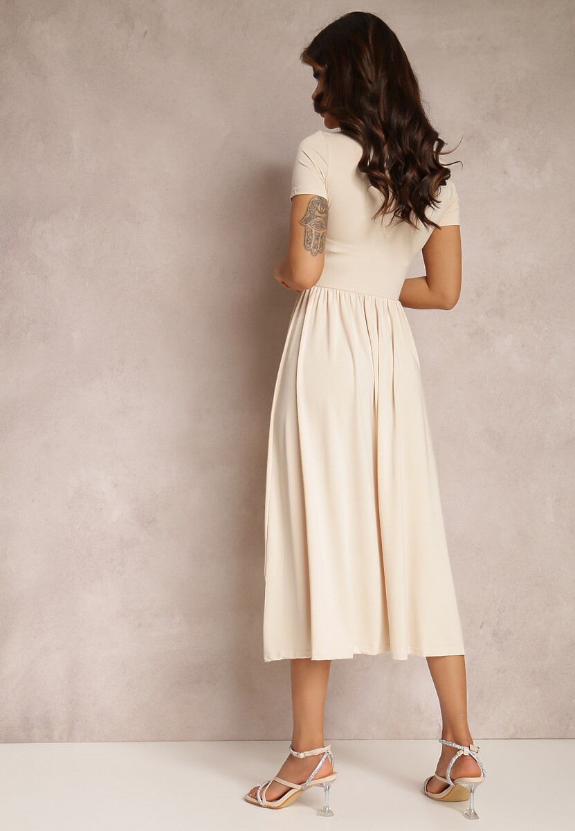 Jasnobeżowa Sukienka Naerilea