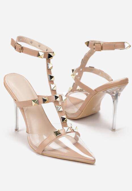 Beżowe Sandały Trusami