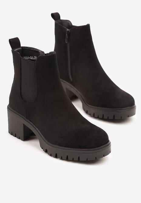 Czarne Botki na Słupku Ruiha