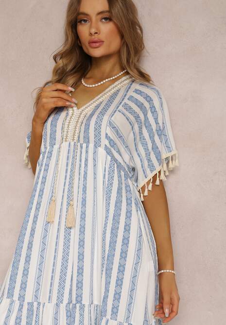 Niebieska Sukienka Kharousa