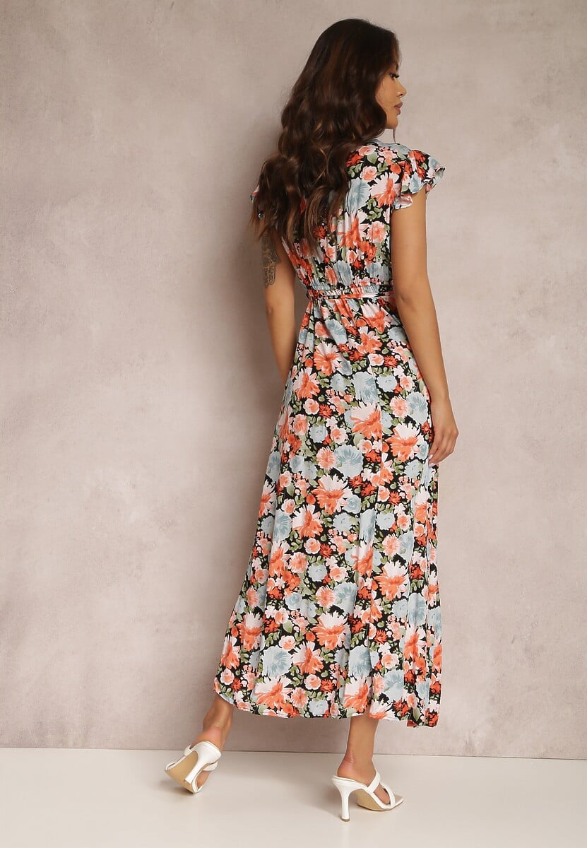 Czarno-Niebieska Sukienka Phaedrathe