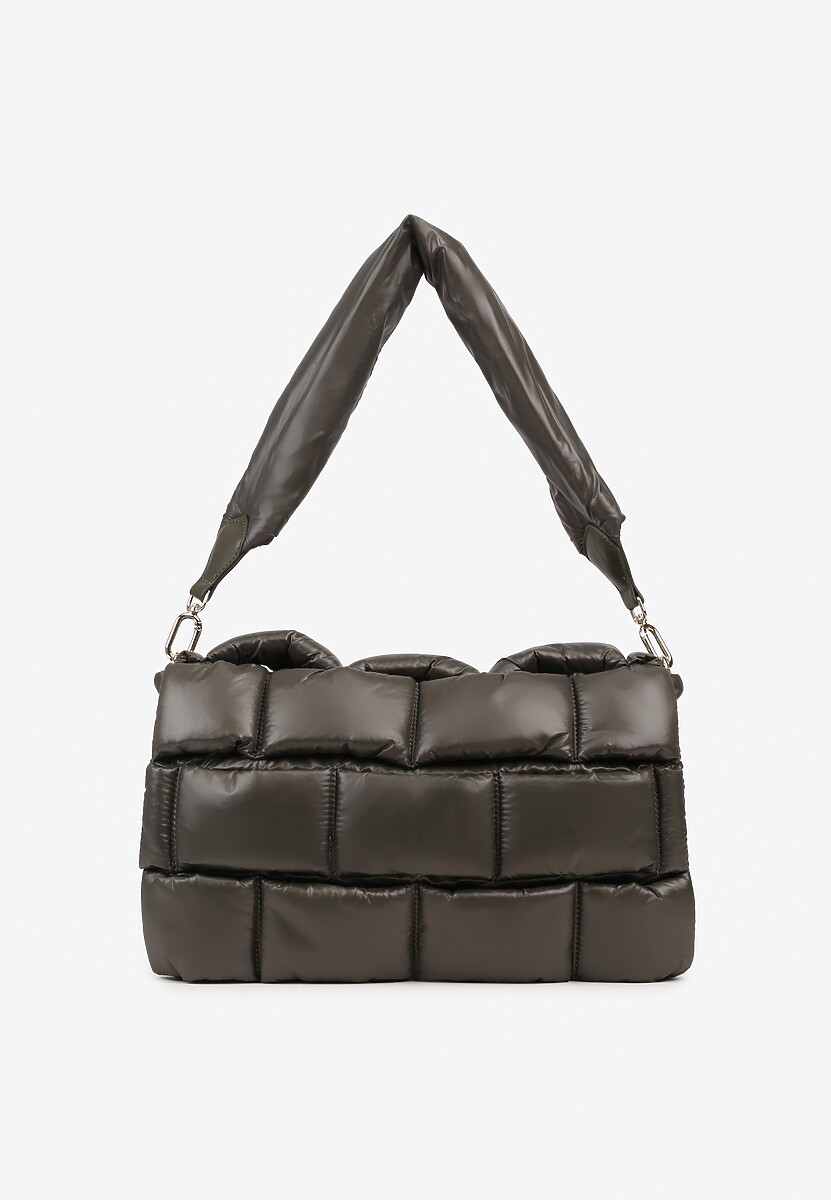 Ciemnozielona Torebka na Ramię Typu Puffer Bag Norriva