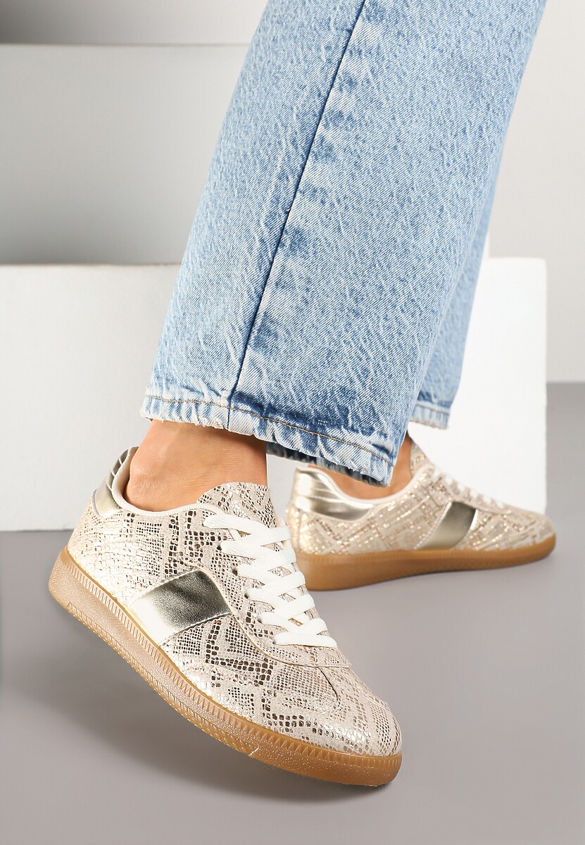 Biało-Zielone Sneakersy Tenisówki w Kultowym Stylu Neolithaen