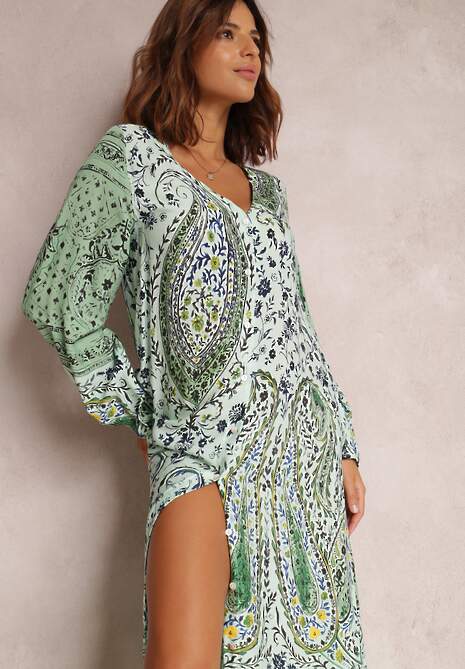 Miętowa Sukienka Canone