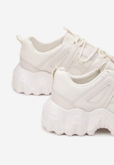 Beżowe Sneakersy Astima