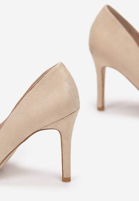 Beżowe Szpilki Hekippe