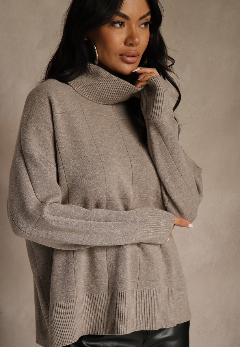 Beżowy Casualowy Golf Tusara