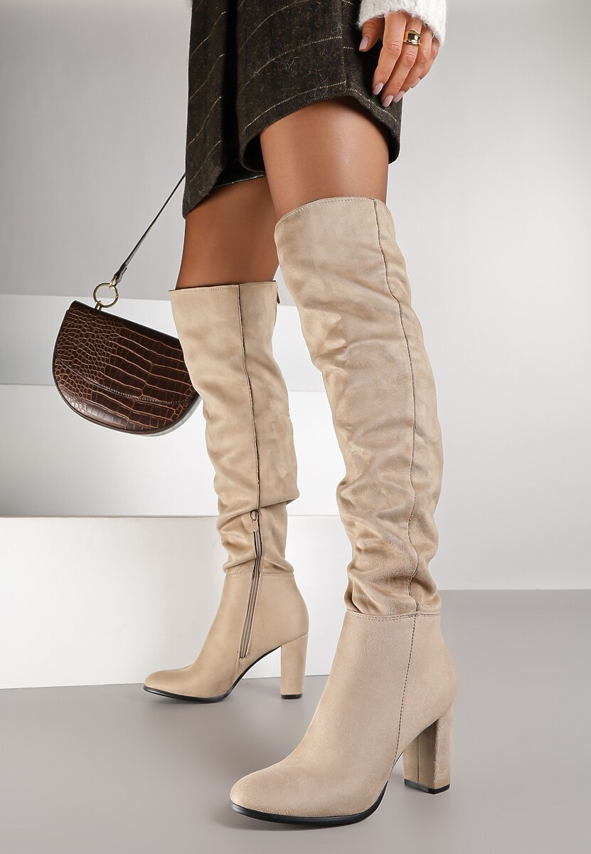 Beżowe Kozaki Magic Balls