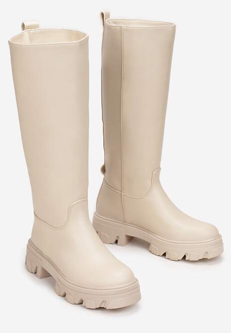 Beżowe Kozaki Mesis