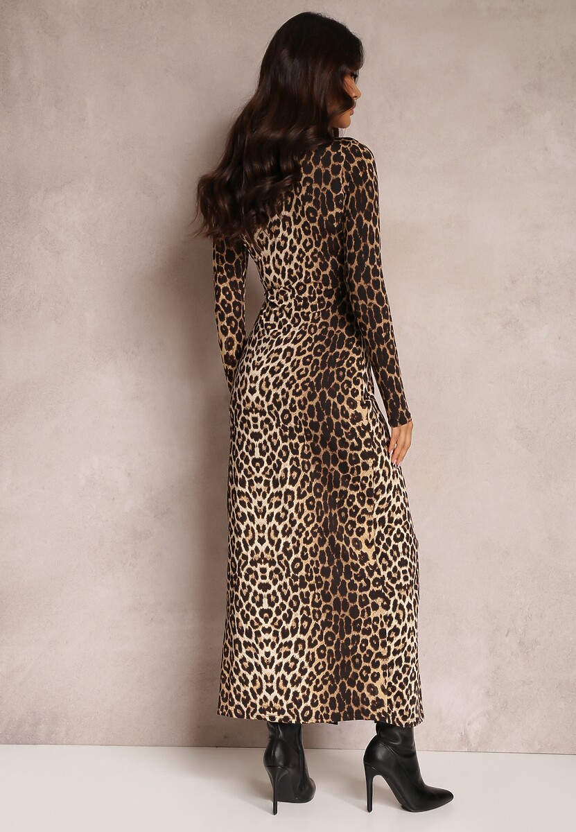 Czarno-Beżowa Sukienka Agathelle