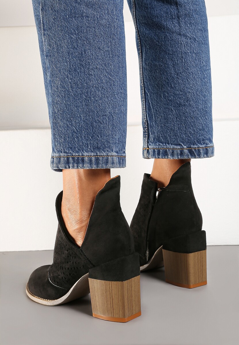 Czarne Botki Pirelous