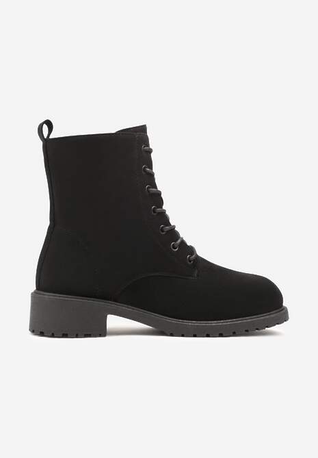 Czarne Klasyczne Botki Workery Morienne