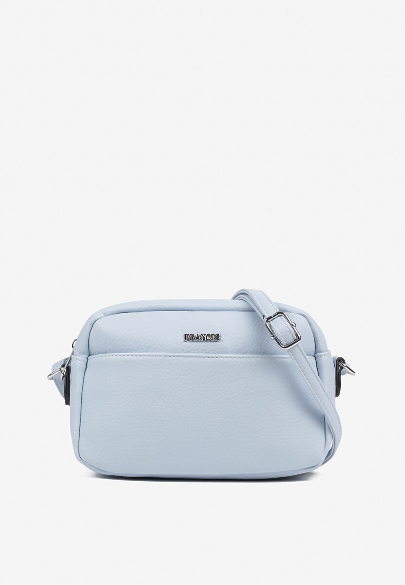 Jasnoniebieska Torebka Typu Listonoszka o Prostokątnym Kształcie Lirona