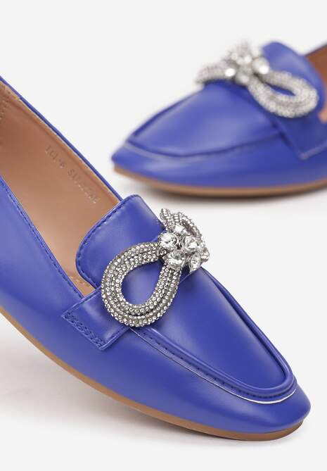 Granatowe Mokasyny Caeeira