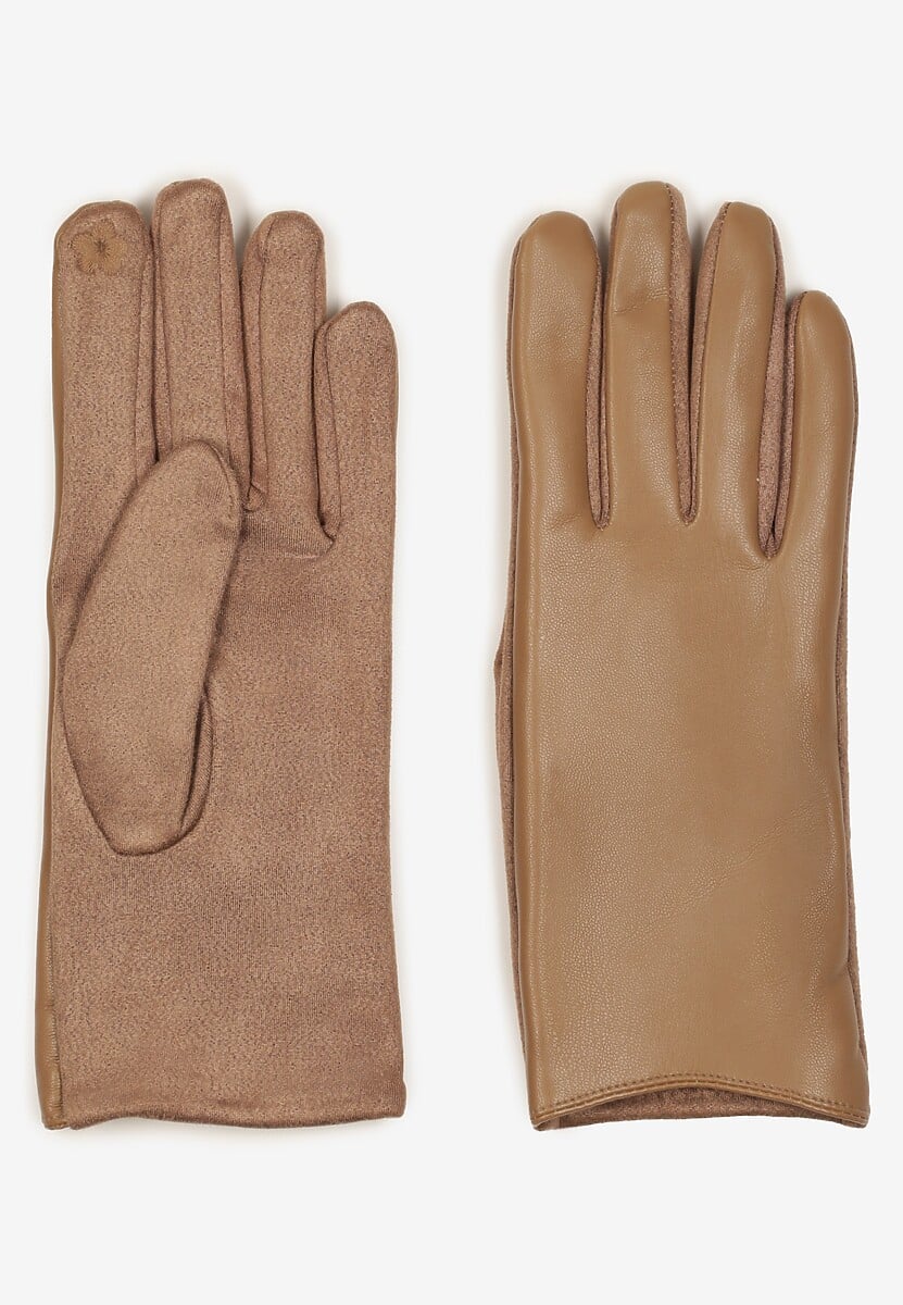 Szare Rękawiczki w Klasycznym Stylu Frolila