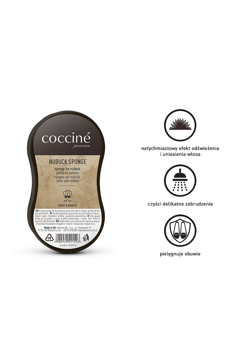 Brązowa Gąbka do Nubuku Coccine