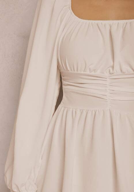 Beżowa Sukienka Megadia