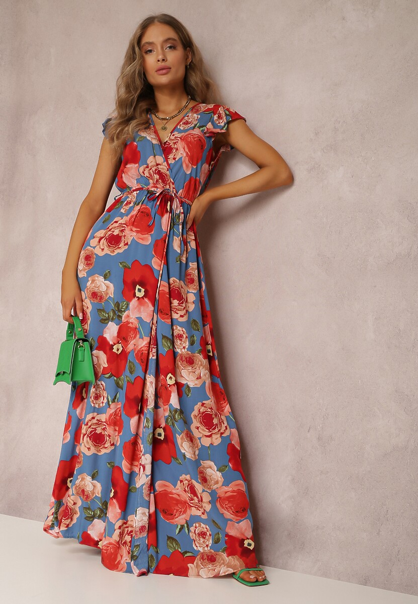 Niebieska Sukienka Althaleia