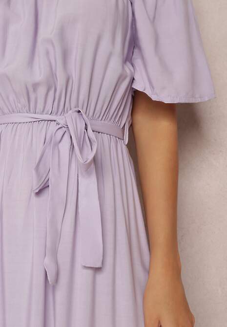 Liliowa Sukienka Amiphiphae