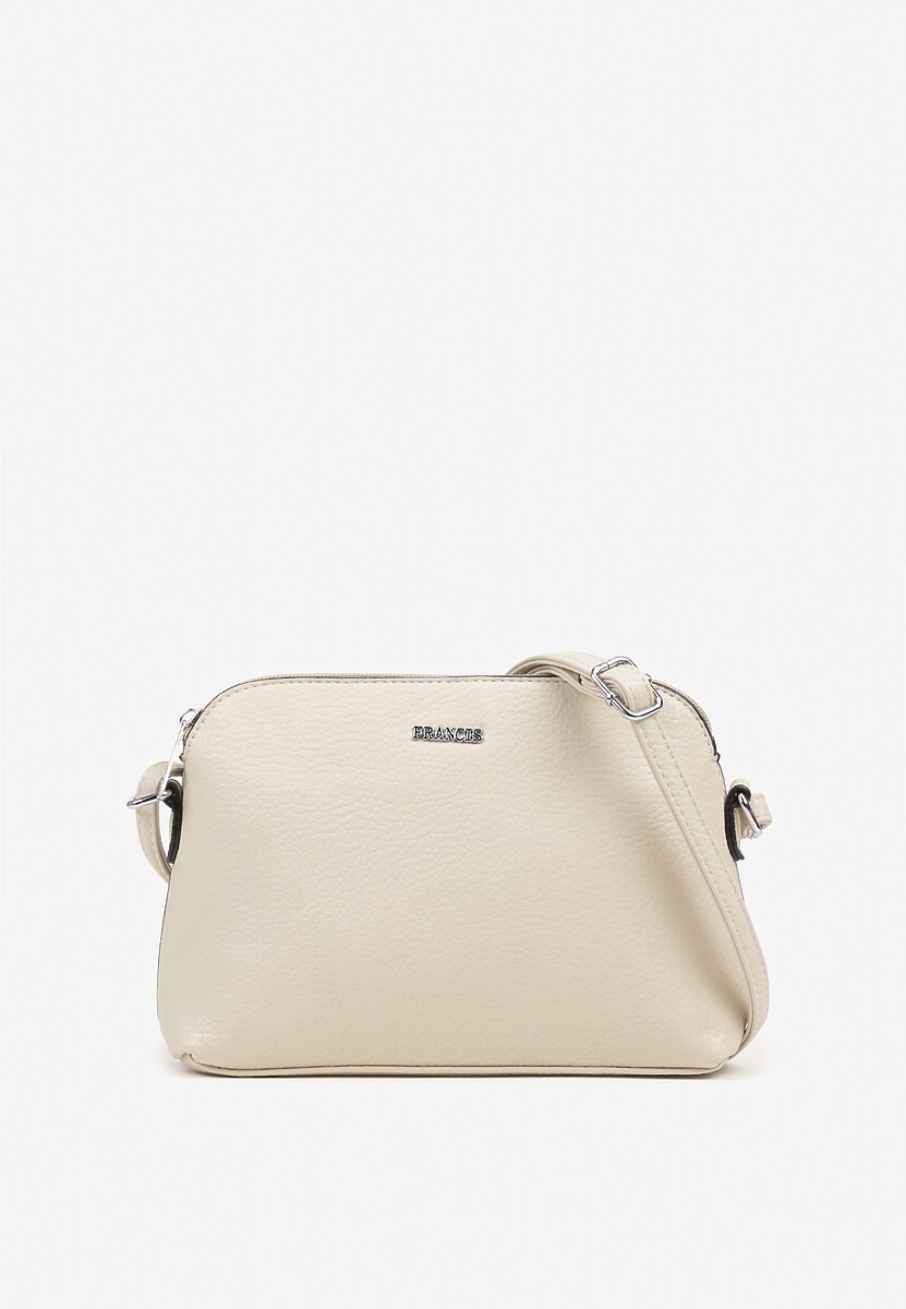 Jasnobeżowa Torebka Typu Listonoszka o Prostokątnym Kształcie Silisette