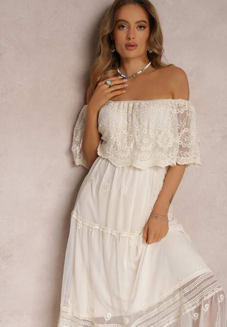 Beżowa Sukienka Bassam