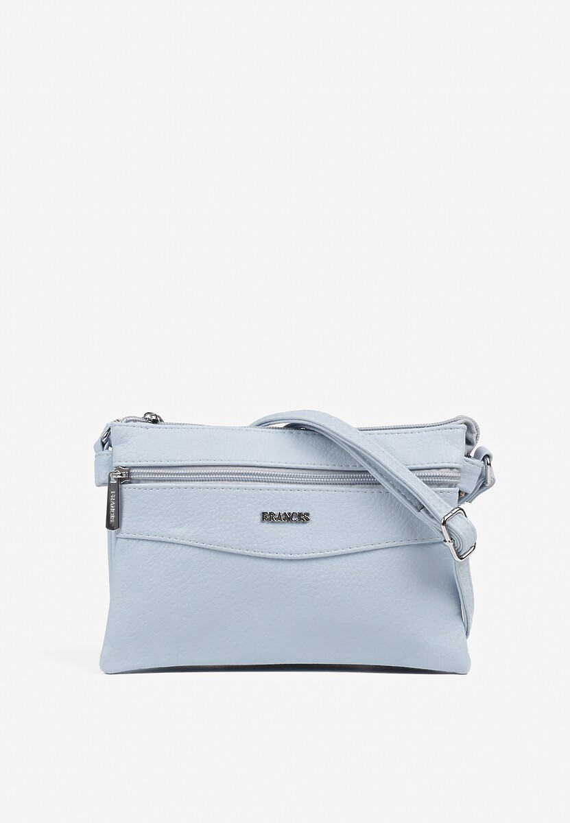 Jasnoniebieska Torebka Typu Listonoszka o Prostokątnym Fasonie Izinia