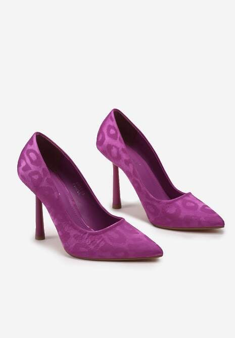 Fioletowe Połyskujące Szpilki Klasyczne Liserva