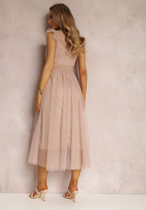 Beżowa Sukienka Canissa