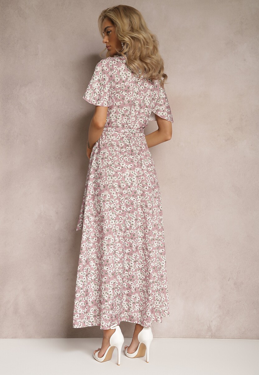 Różowa Sukienka Klephithise