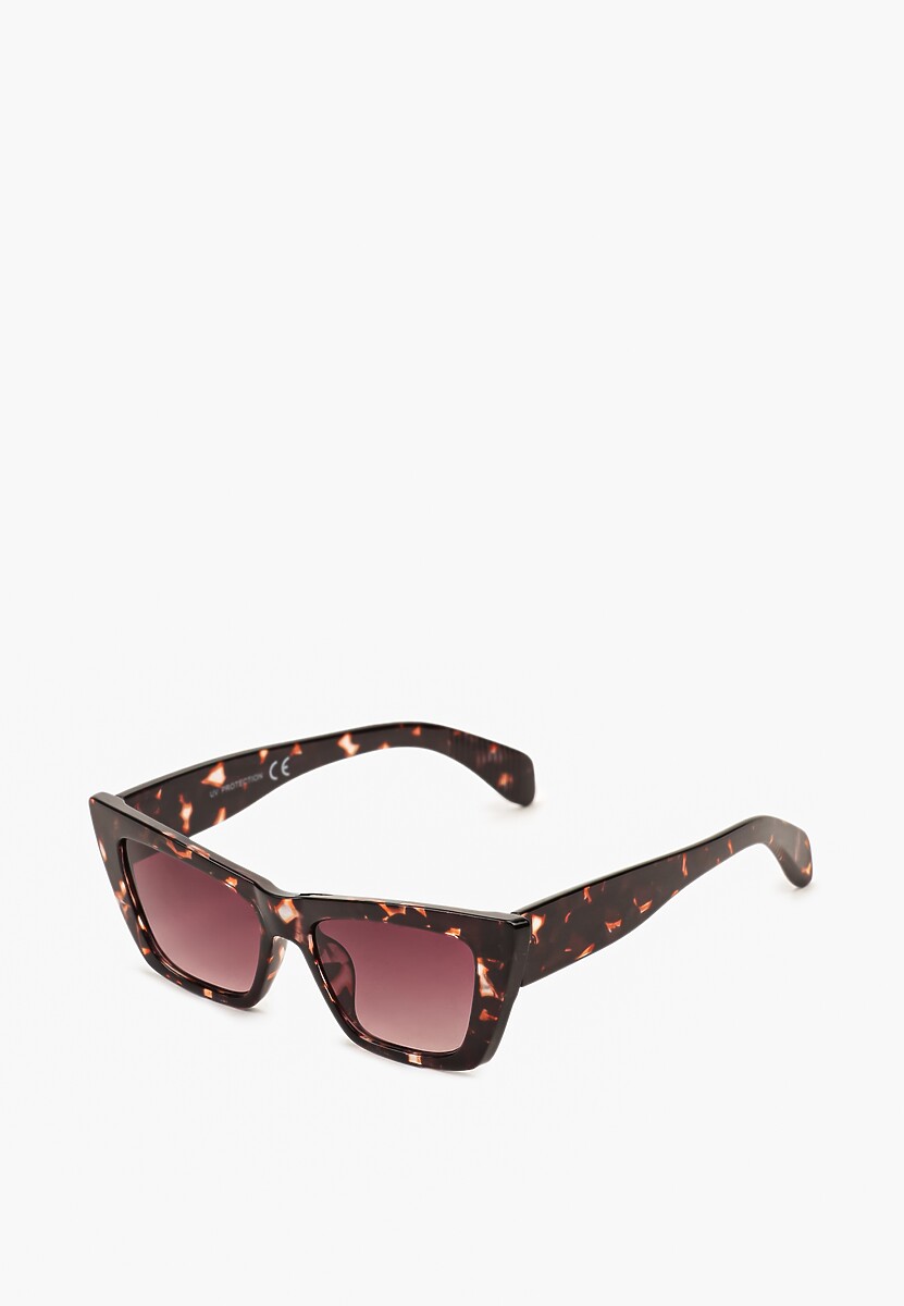 Niebiesko-Czerwone Eleganckie Okulary Przeciwsłoneczne Cat Eye Firsa