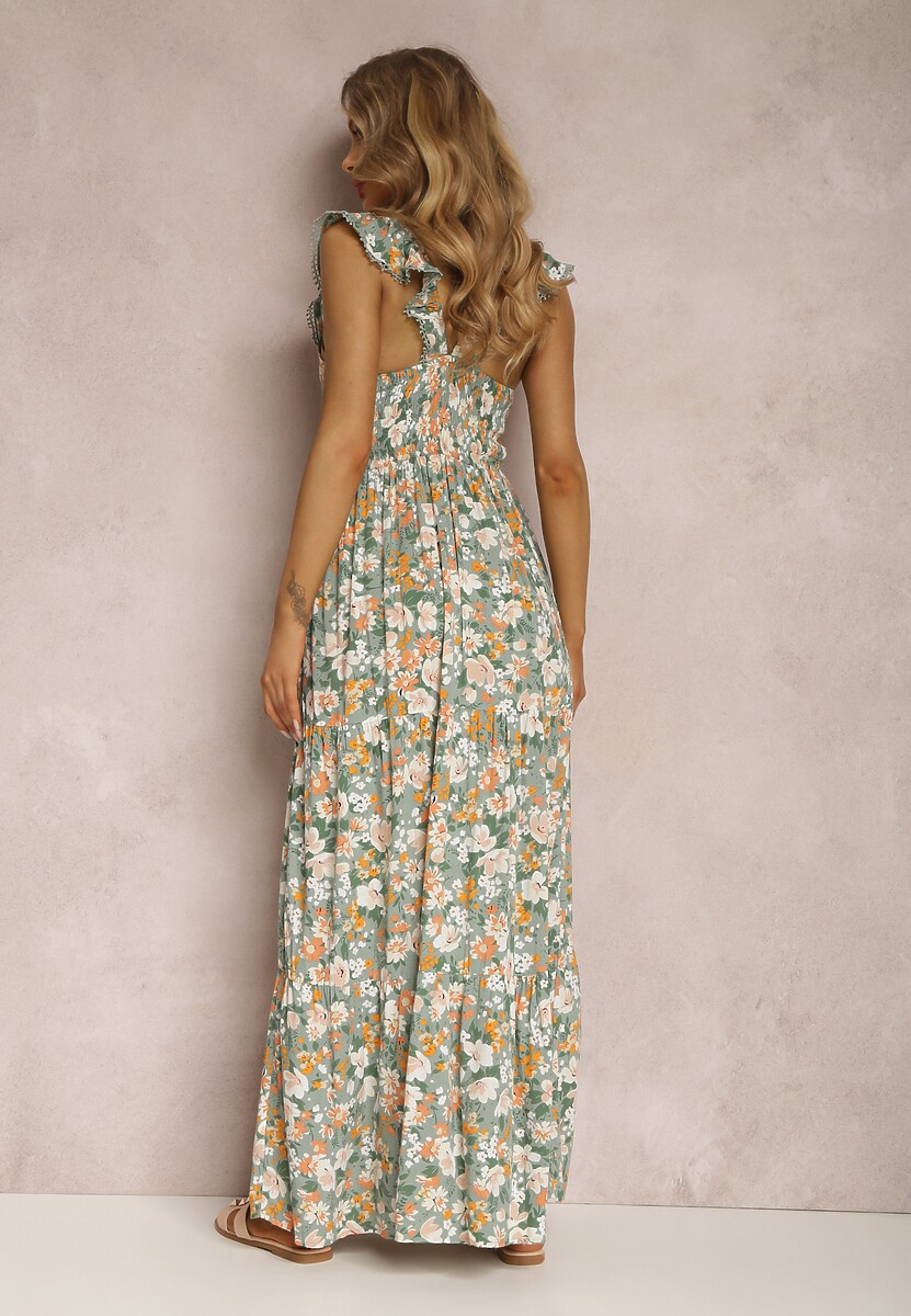 Miętowa Sukienka Phaelothee