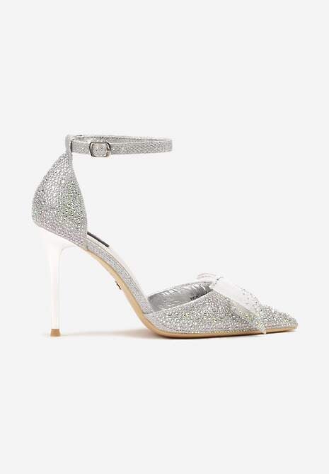 Srebrne Cyrkoniowe Szpilki z Ozdobną Kokardą Tennelea