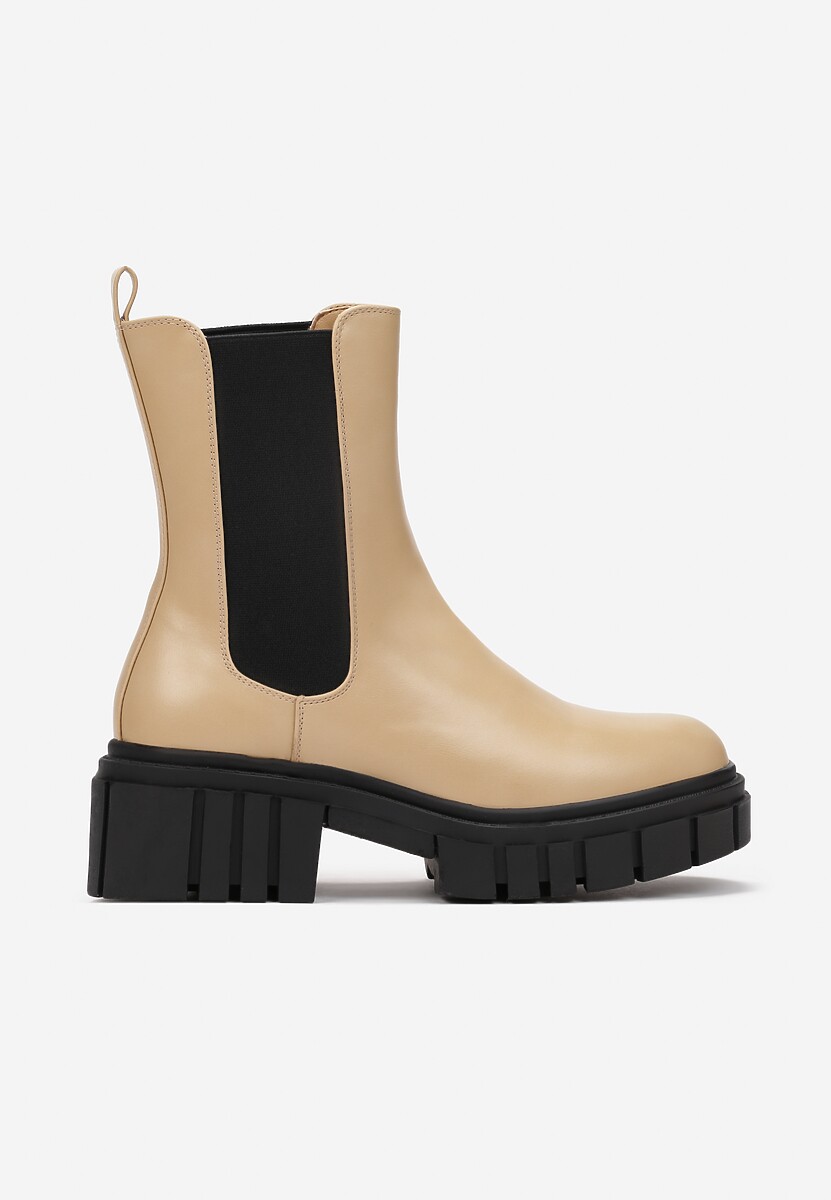 Beżowe Botki Acheis