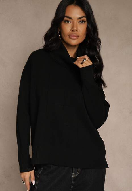 Czarny Casualowy Golf Tusara