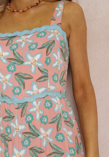 Różowa Sukienka Astena