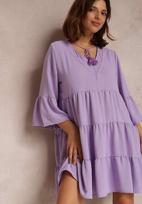 Fioletowa Sukienka Thelike