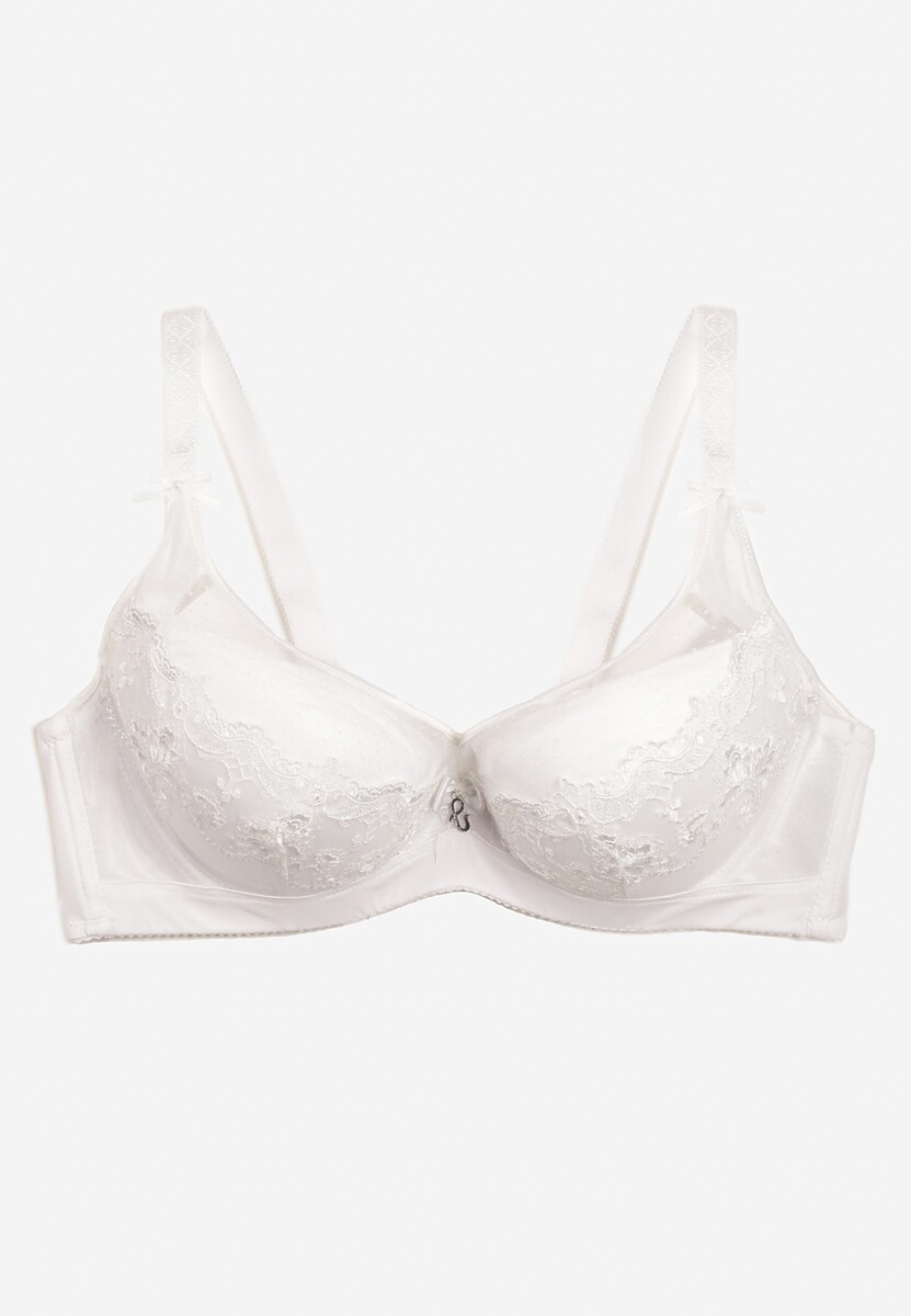 Jasnobeżowy Biustonosz z Koronką Suffa