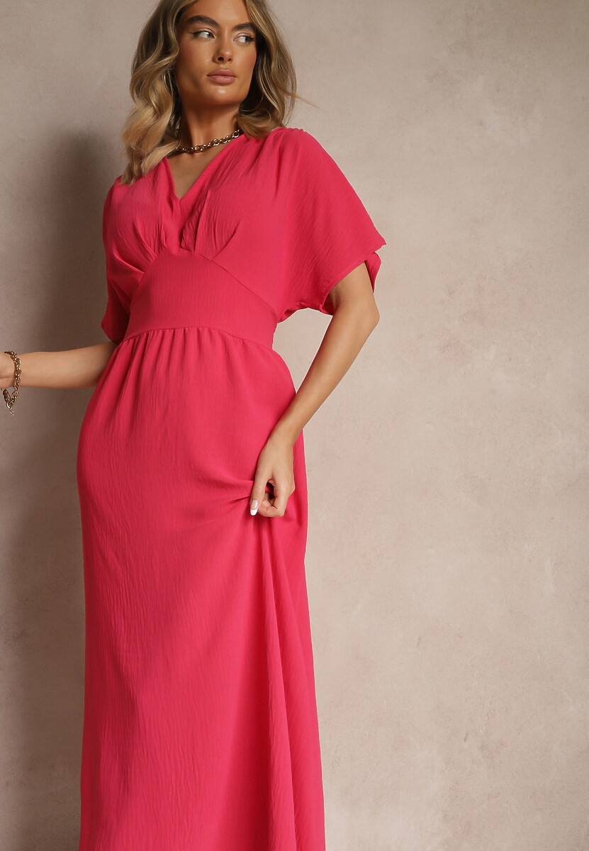 Czarna Sukienka z Bawełną i Marszczoną Górą Filaviela