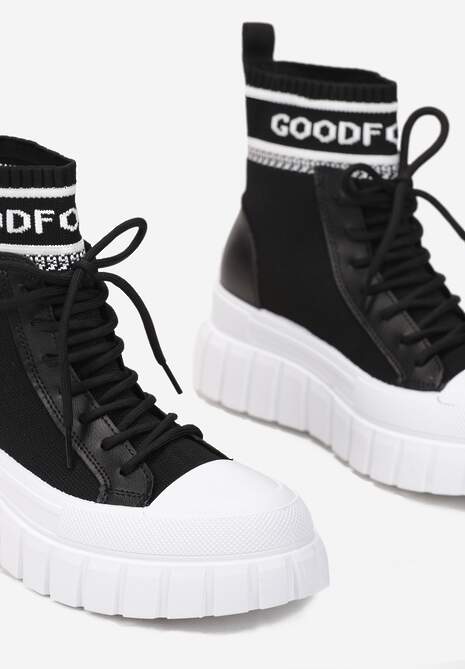 Czarne Sneakersy Khlorolea