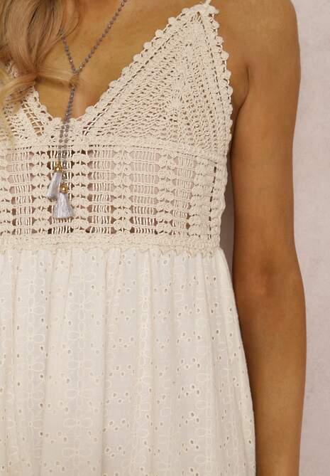 Jasnobeżowa Sukienka Eidameia