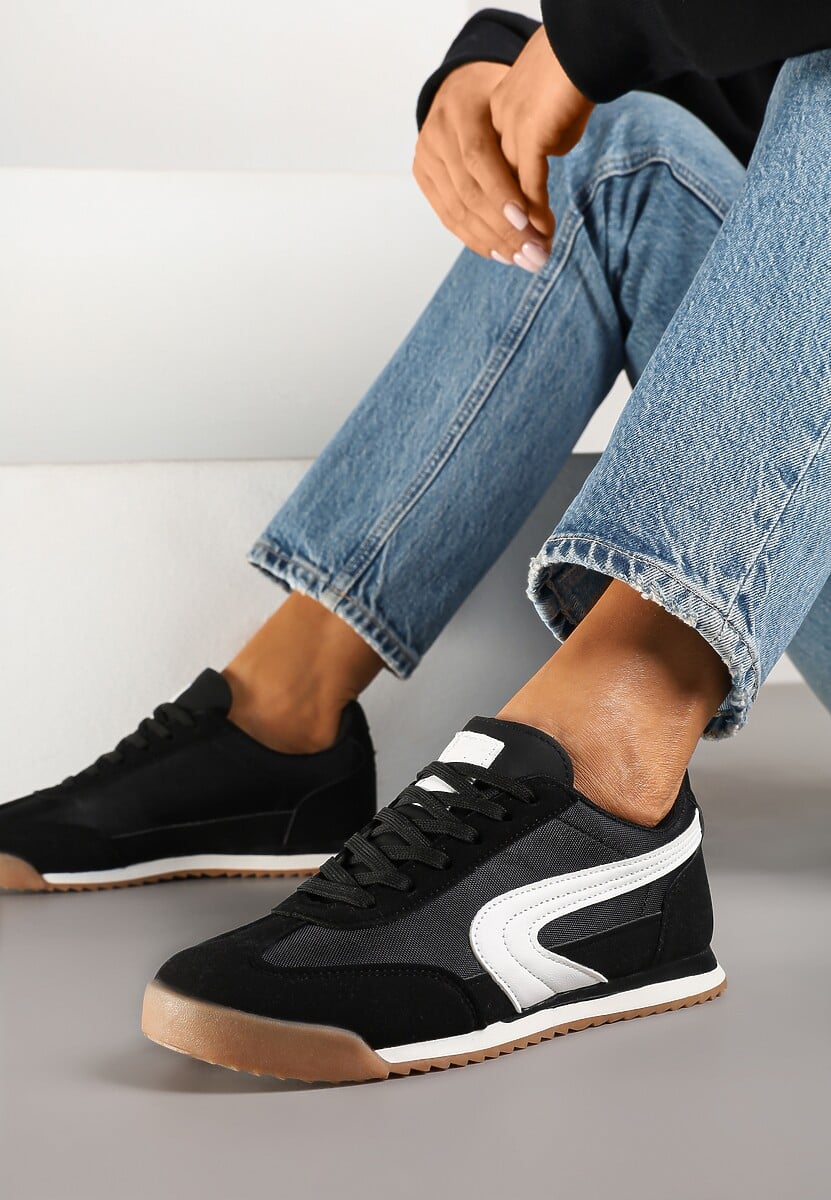 Czarne Basicowe Sneakersy Ellimira
