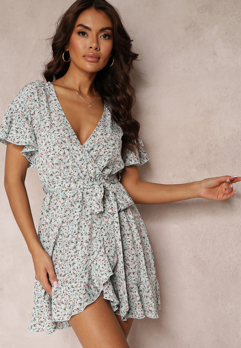 Niebieska Sukienka Myrithelphise