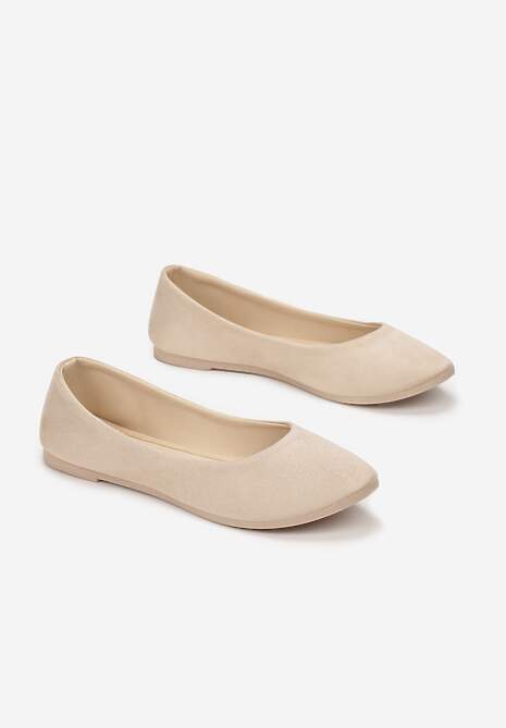 Beżowe Balerinki Rhaenertise