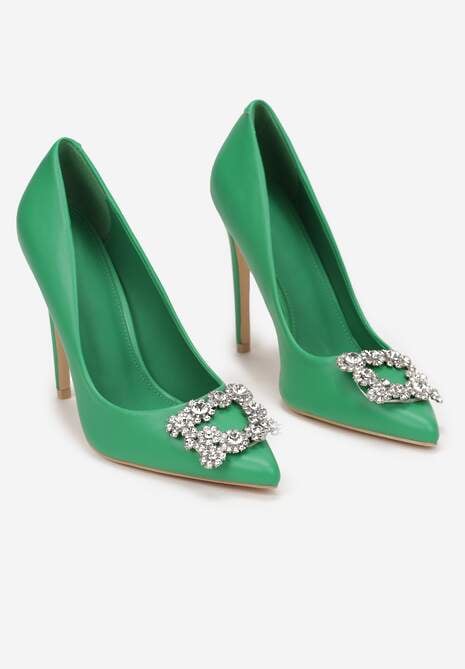 Zielone Szpilki Harminna