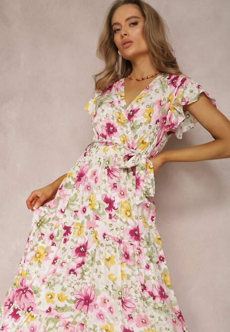 Biało-Różowa Sukienka Arginca