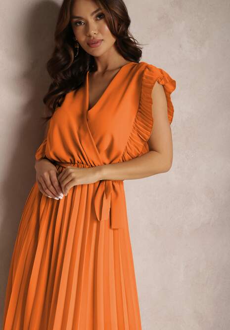 Pomarańczowa Sukienka Ismena