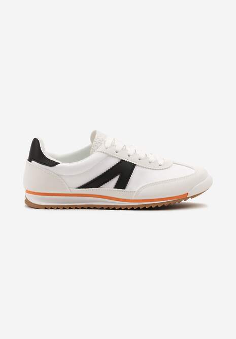 Białe Sneakersy z Geometrycznym Wzorem Zoloti