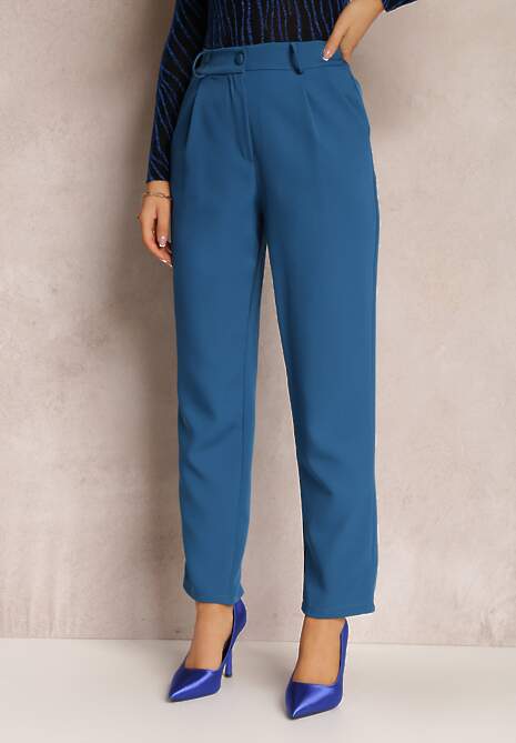 Granatowe Spodnie Regular Namam